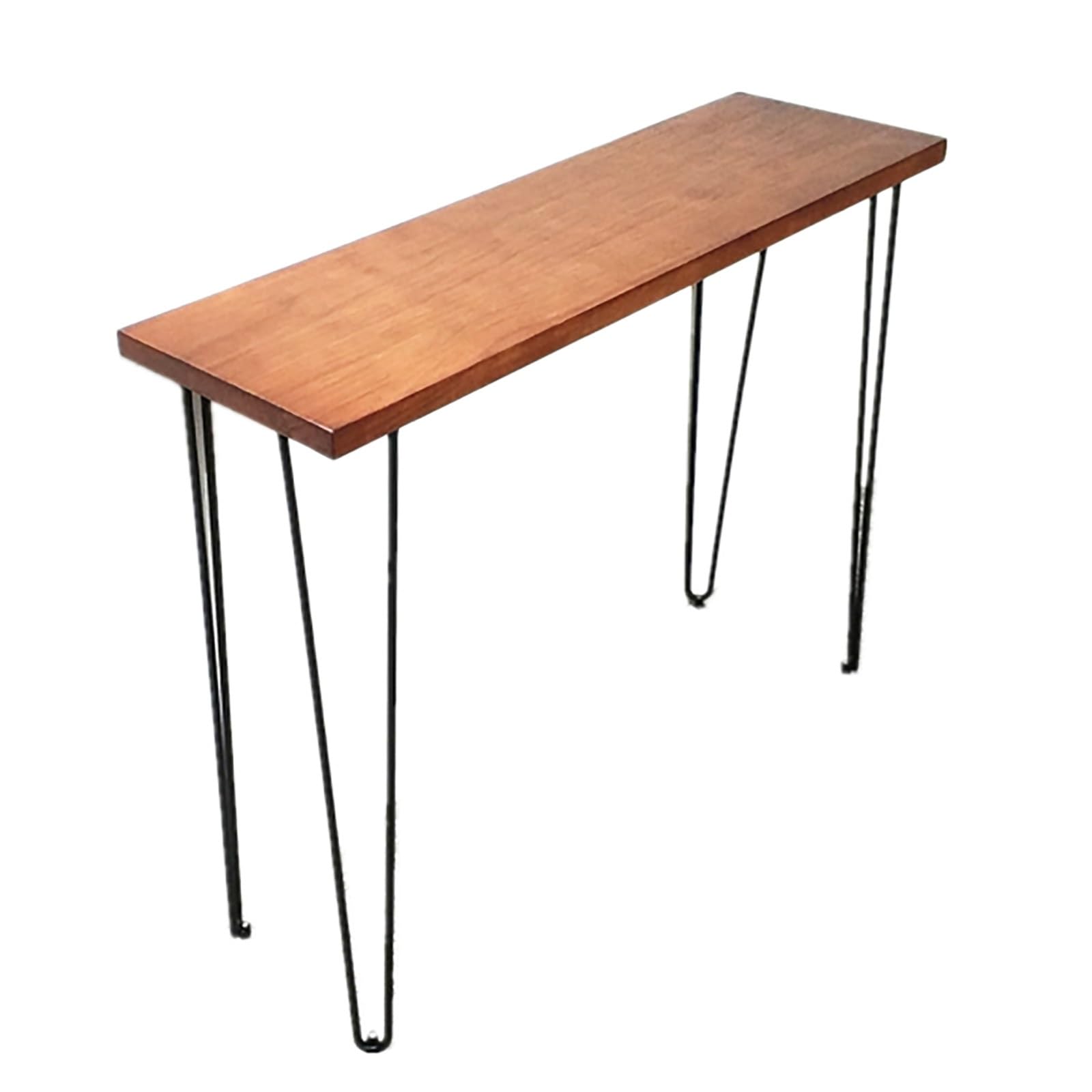 Consola industrial de madera maciza para solucionar la falta de espacio en pasillos estrechos