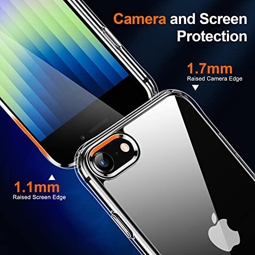 Image of HOOMIL Case for iPhone SE /iPhone 8 /iPhone 7, Anti-Yellowing, Clear