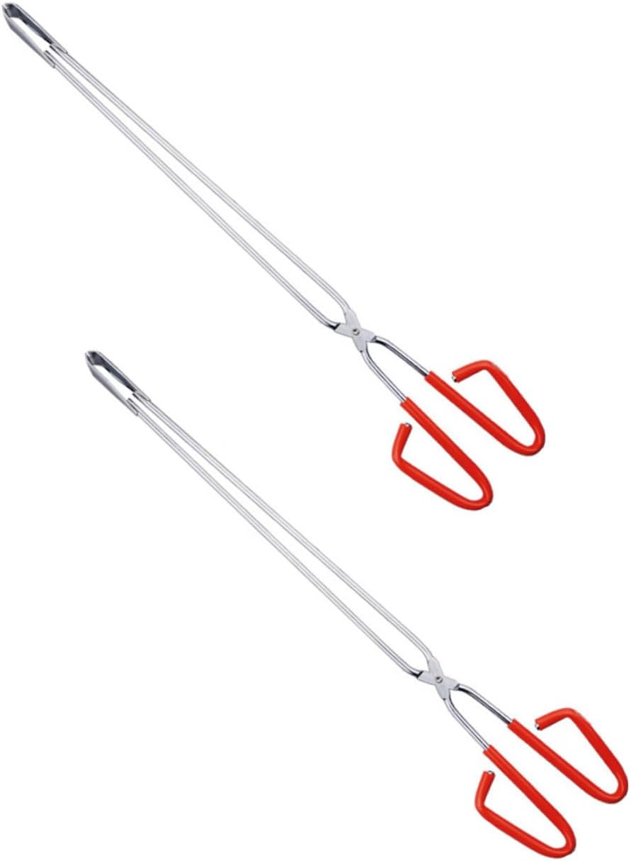 2pcs Stainless Steel Trash Pliers Multi-Purpose Claw Grabber Pickup Tool for Barbecue Waste Picker