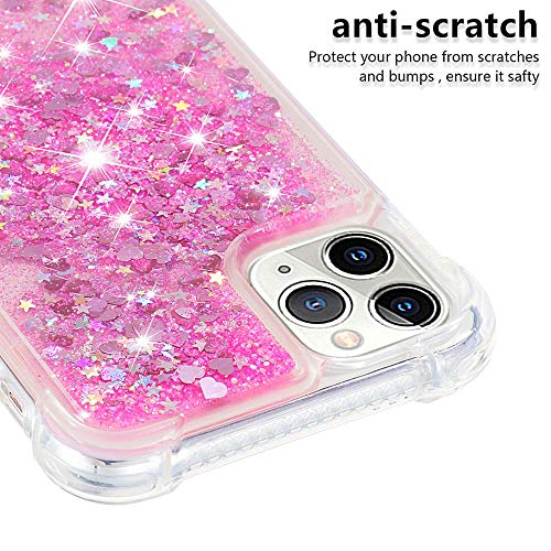 Coque iPhone 11 Pro Max paillettes flottantes silicone antichoc