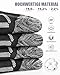 Niorasen Socken Herren, Gepolstert Atmungsaktive Wandersocken Sportsocken, Baumwolle Crew Tennissocken Arbeitssocken Laufsocken 5 Paar