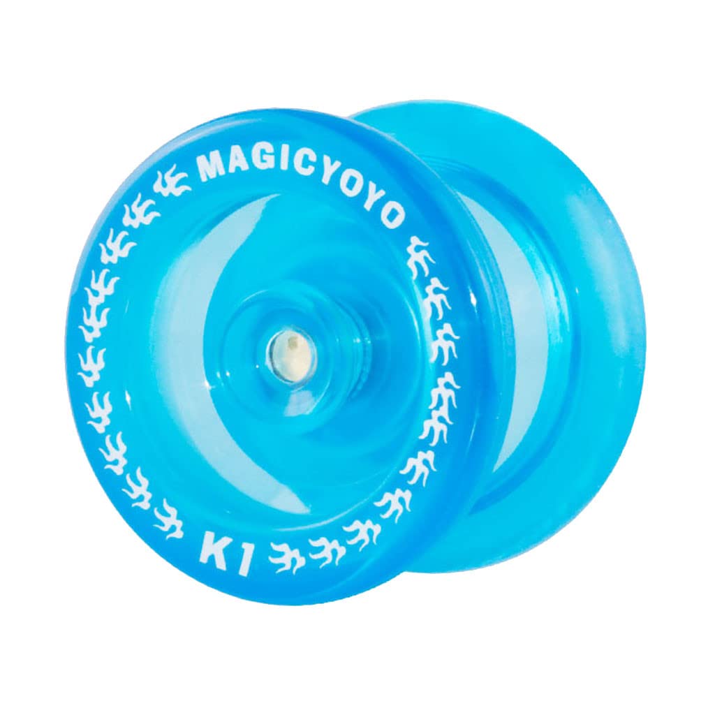 SKEIDO Professional Magic Yoyo K1 Spin ABS Yoyo 8 Ball KK Bearing with Spinning String toys for Kids Adults -Crystal Blue