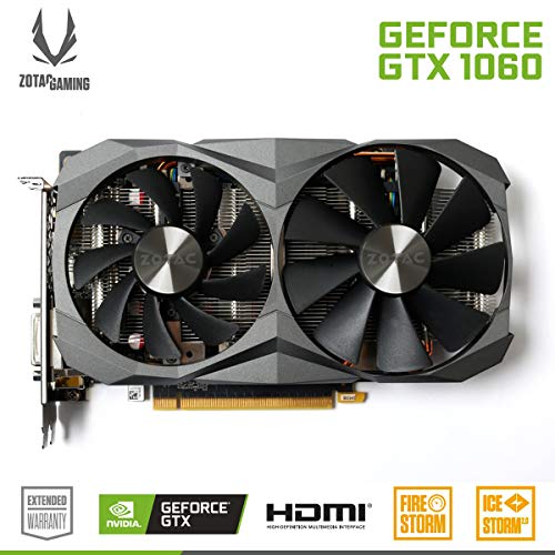 Image of ZOTAC GeForce GTX 1060 DirectX 12 6GB 192-Bit GDDR5X Graphics Card (ZT-P10620A-10M)