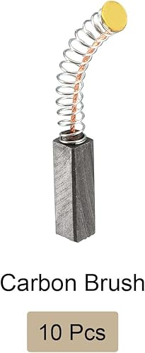 Miniatura 6 de Cepillos de carbono, para motor de alimentación - 0.787 in x 0.236 in x 0.236 intono negro dorado  10 piezas