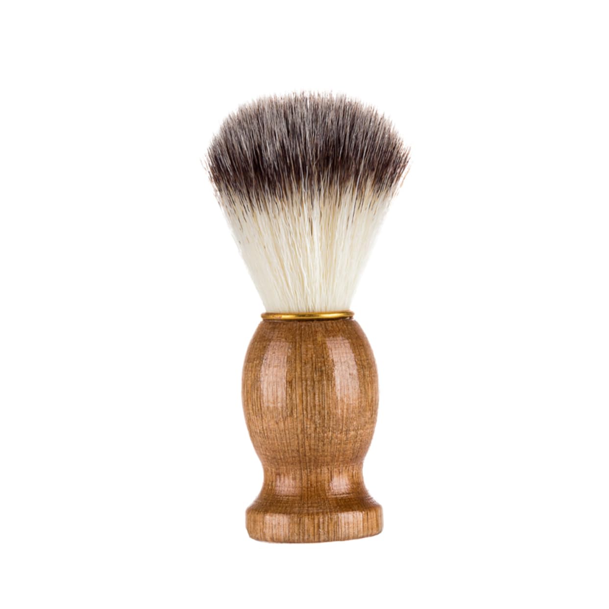Mikinona Professional Beard Brush Natural Wood Handle Men's Shaving Brush for Beard Barber Facial Tool