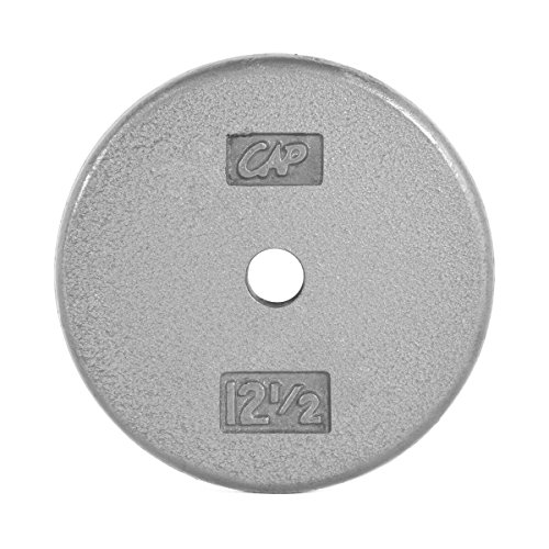 Image of CAP Barbell Standard 1-Inch Cast Iron Weight Plates - Singles & Sets | 1.25-50 lbs | Multiple Options