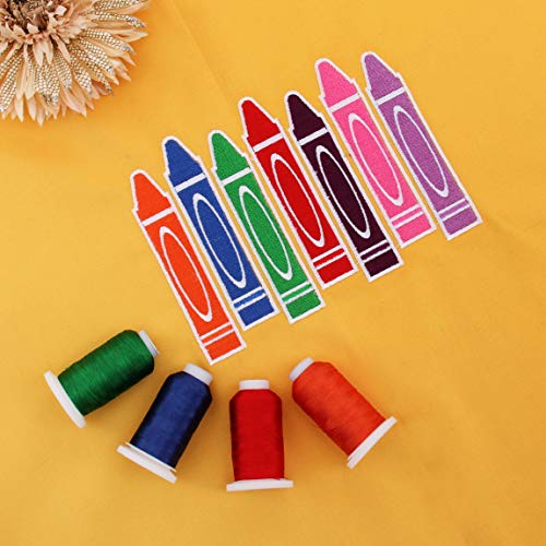 Threadart 63 Colors Polyester Embroidery Machine Thread Set Spool Brother | 500M (550Yd) Spools 40Wt | For Brother Babylock Janome Singer Pfaff Husqvarna Bernina Sewing And Embroidery Machines #TOP4