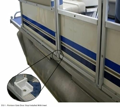 Miniatura 2 de T-H Marine DS-1R-DP Pontón Tope De Puerta - Bisagra Derecha, Gris