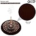 DK177 Brass Incense Sticks Holder Lotus Inscent Burner Disc for Resin Granular Powder Cone Coil Ash Catcher Cinnamon Organic Citronella