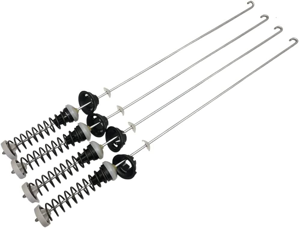 4Pc Washer Suspension Rod Kit Replaces For Maytag MVW6230HC0 MVW6230HW1 MVW6230HW2 MVW6230RHW0 MVW6230RHW2 MVW6230RHW1 Top Load Washer