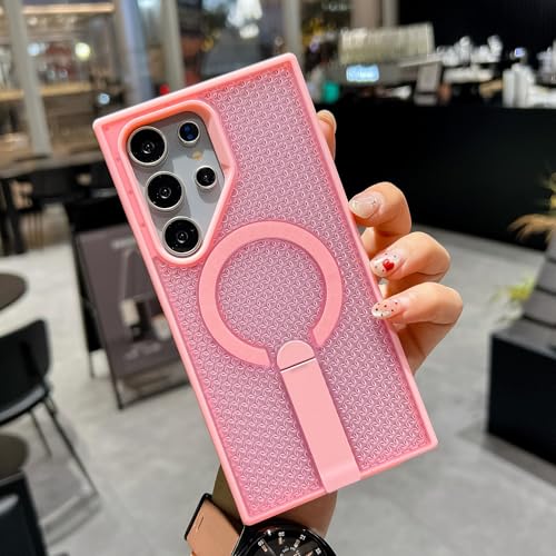Coque Samsung S23 ideale pour le bureau et le quotidien rose maille