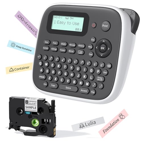 Étiqueteuse avec clavier D210S et mini imprimante étiquette portable 12mm