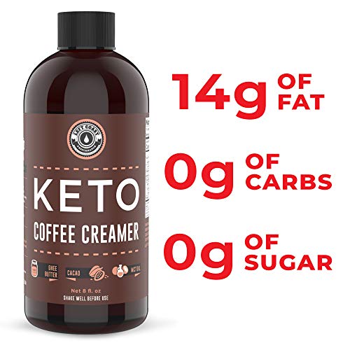 Keto Creamer with MCT Oil, Farm Fresh Ghee, Cocoa Butter, Coconut Oil 8oz. Unsweetened. Must Be Blended. Zero Carb Keto Coffee Creamer, Keto-friendly, Sugar Free - Thumbnail 5