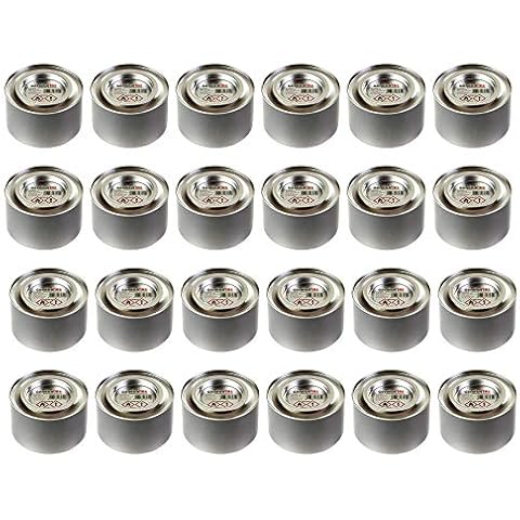24 x GermanFire- Sicherheits-Brennpaste aus ungiftigem Ethanol, Dose 200 g Brenndauer 2,5 Std. pro Dose, Brenngel für Chafing Dish Speisewärmer Warmhaltebehälter Rechaud Cover