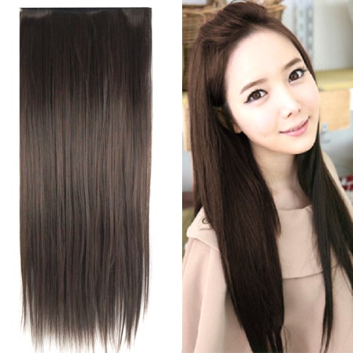 TRIXES Extension da 58 cm capelli lisci testa