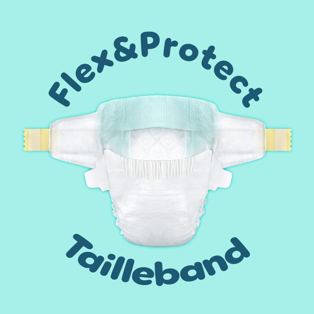 Pampers Pieluchy dla niemowląt rozmiar 7 (15+kg) Premium Protection, bardzo duże, miesięczne pudełko, najlepszy komfort i ochrona dla skóry wrażliwej, 128 sztuk