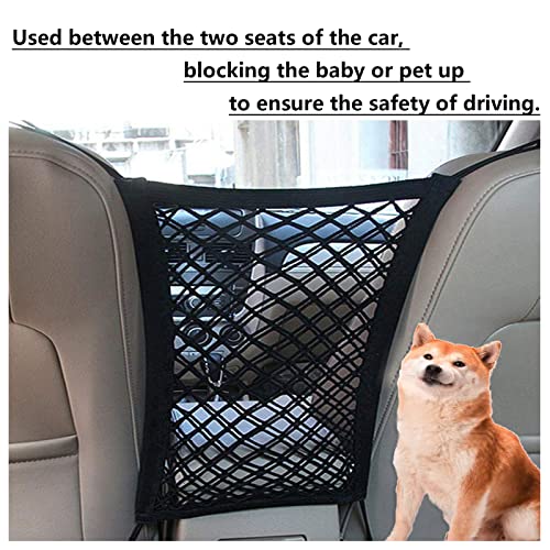 MOODKEY Upgrade Cargo Net for Motorcycle Helmet Storage, 11\"X9.8\" High-Elastic Double Layer Bungee Net - Thumbnail 3