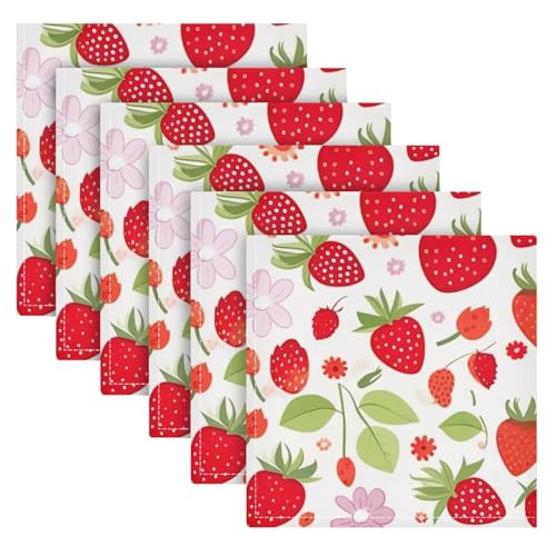 Servilletas de Tela Grandes YETTASBIN 20x20 Pulgadas Set de 6 miniatura 1