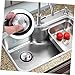 POPETPOP 2pcs Modern Kitchen Sink Stopper Stainless Steel Spatter Ring Drain Catcher