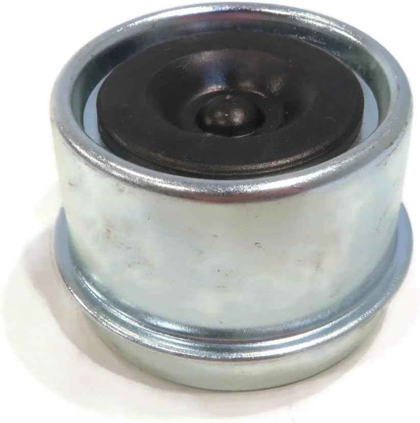 The ROP Shop Trailer Axle Grease Dust Cap Cover 1.98" with Rubber Plug for 4 & 5 Lug Hub 2,000-3,500 lb Axles - 2 Pack