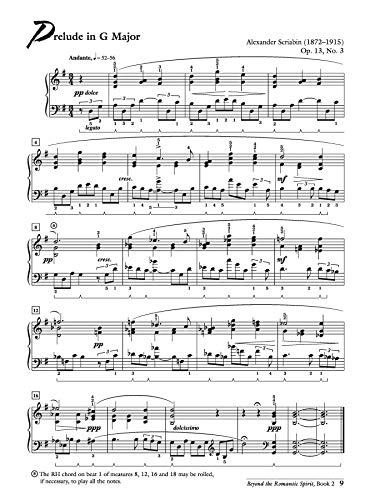 Alfred Music 00-22428 Beyond The Romantic Spirit (1880--1922), Bk 2: 16 Intermediate To Early Advanced Piano Solos Reflecting The Influence Of 16 Great Composers On Music ... Book & Online Audio (The Spirit Series thumb #4