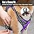 PoyPet No Pull Dog Harness, Reflective Vest Harness with 2 Leash Attachments and Easy Control Handle for Small Medium Large Dog(Purple,M)