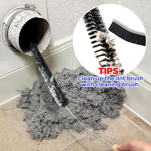 Image of Holikme Dryer Vent Cleaner Kit 3 Pack - Crevice & 2 Lint Brushes