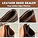INNOVAYOU 200g Leather Edge Sealer Kit, Leather Burnishing Gum for Smooth Glossy Edges, Increases Wear Resistance and Protective Effect, Suitable for Bags, Wallets, Accessories and Other Handicrafts