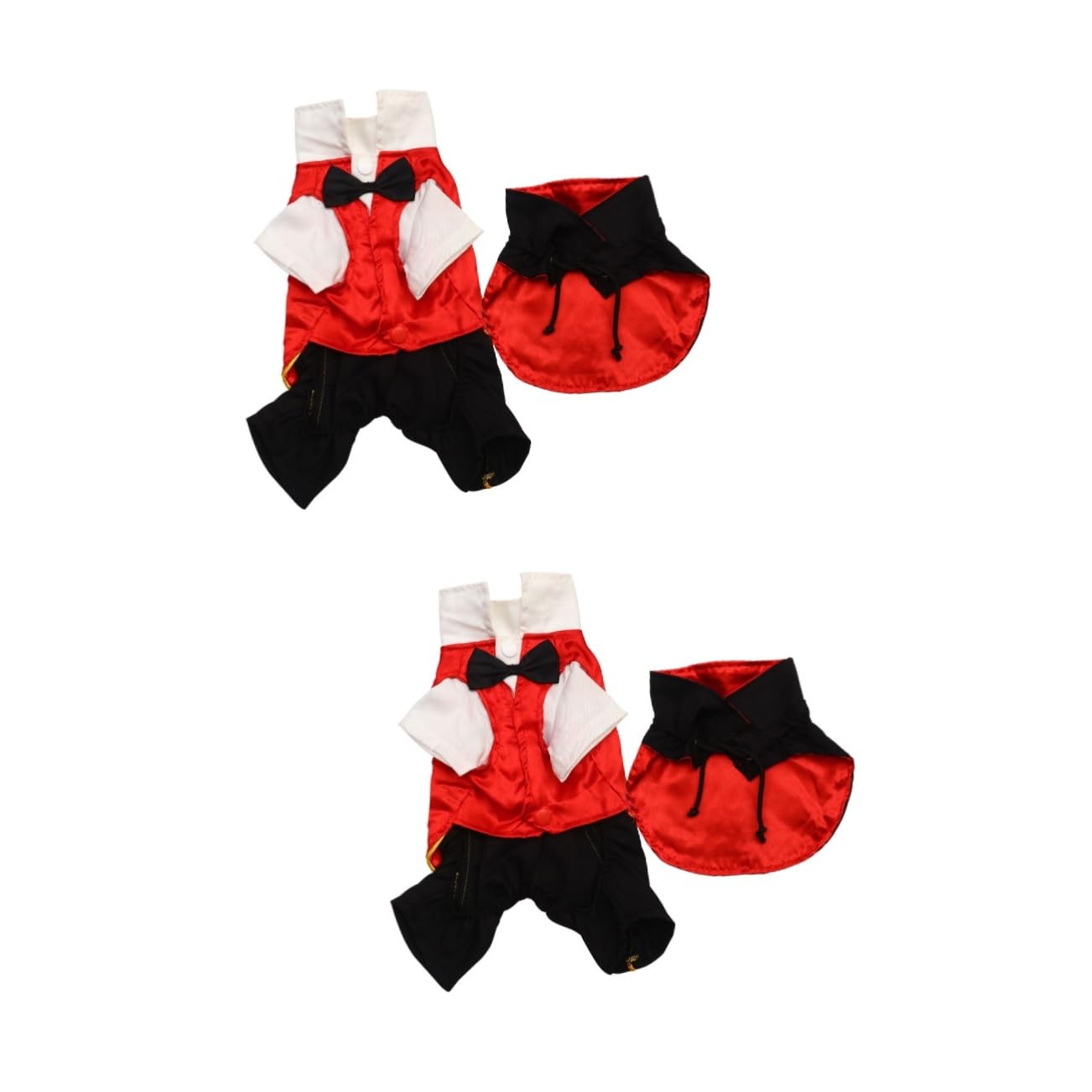 Milisten 2piezas Disfraz De Vampiro para Mascotas Ropa para Perros Halloween Traje Divertido y Fashionable para Ocasiones Especiales