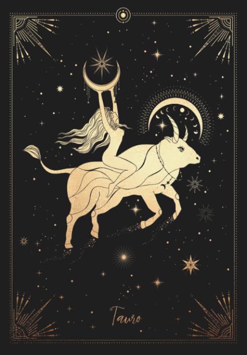 Tauro: Cuaderno de notas | Signo de Horóscopo de Tauro | 120 páginas rayadas | Diseño elegante