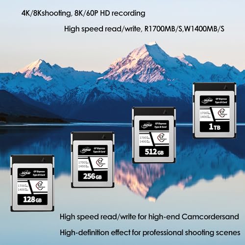 Image of CFexpress Type B Cameras Memory Card 1TB for Nikon Z6 /Z7 /Z9 /D6 /D5 /D850 /D500,for Canon EOS-1DX /C300 /C500 /R5 R5C R3,for Panaso GH6 /S1 /S1R /S1K, DJI Ronin 4D,Up to 1700MB /s 8K 4K