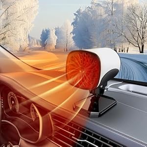 Calentador de automóvil, descongelador y desempañador, calentadores de automóvil de 12 V para vehículo, dispositivo de descongelación portátil que se conecta al encendedor de cigarrillos para