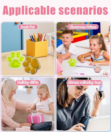 Image of Squishy Toy, Taba Squishy, Squishy Biscuit Squishy Fidget Toys Fufu Taba Stress Ball Squeeze Toys Anxiety Relief for Women /Men Stocking Fillers Birthday Gifts163 (Pink(3Pcs))