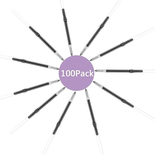 Miniatura 3 de 100 bolígrafos de tinta azul para bolígrafo de cuentas de plástico, repuestos a granel, bolígrafos de cuentas (100 recambios)