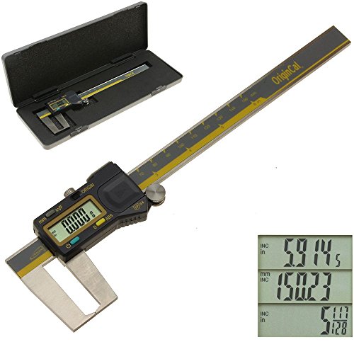 iGaging Groove Caliper Outside ABSOLUTE ORIGIN 0-6" Digital Electronic External Slot Inch/Metric/Fraction IP54 Protection