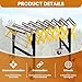 Folding Conveyor Table with Wheels - 660LBS Capacity, 23.6