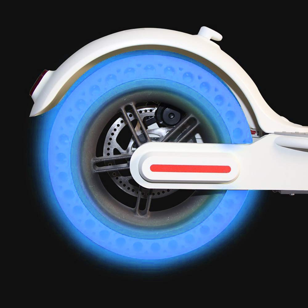 Pneu Fluorescent, Pneu Solide, Pneu Solide en Nid d'abeille pour Scooter électrique, Tubes Solides en Nid d'abeille Pneus de Rechange, Pneu Lumineux pour Amortisseur de Scooter électrique Xiaomi Mij