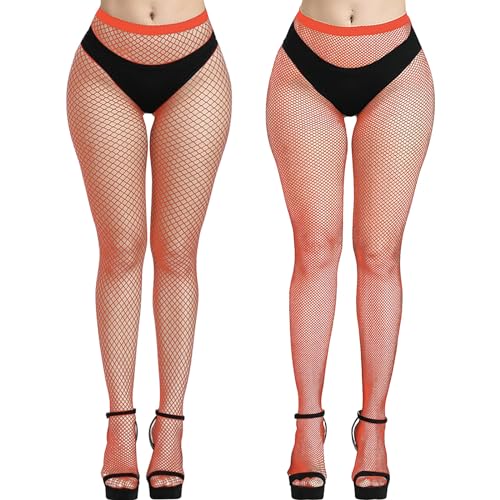 Clundoo Femme Collants Taille Haute Filets, Taille Haute Filets Bas Résille, Cuisse Haut Bas Collants, Bas Résille Sexy élastique, Cuisse Haut Bas Collants...