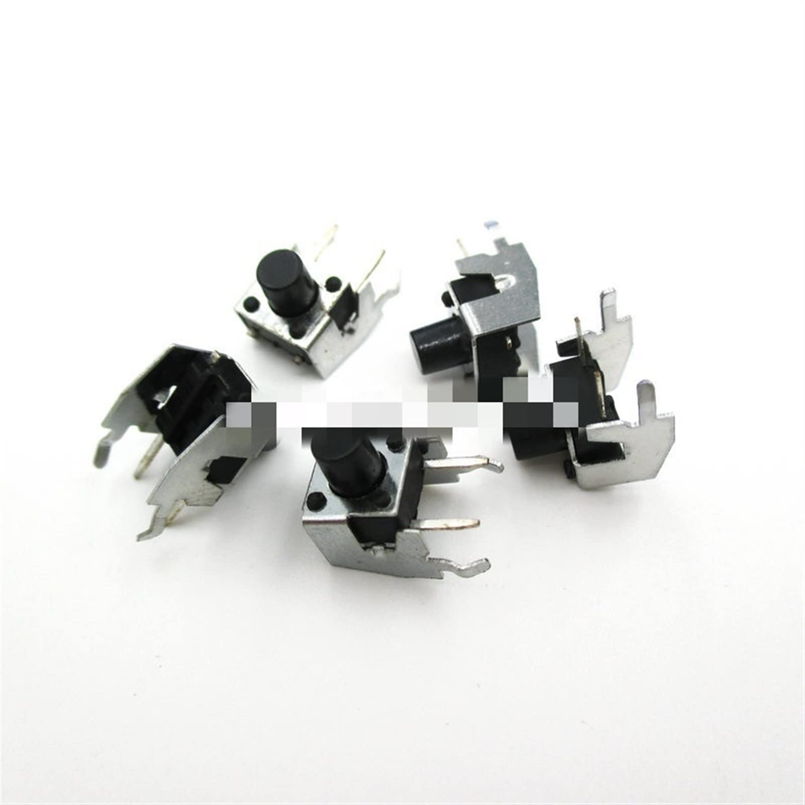 Botones de interruptor táctil micro de 6x6x7mm con 4 pines para placas, pack de 50