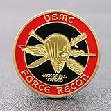 MKIOPNM US Marine Corps Force Recon USMC Gold Plated Commemorative Challenge Coin Collcetible for...