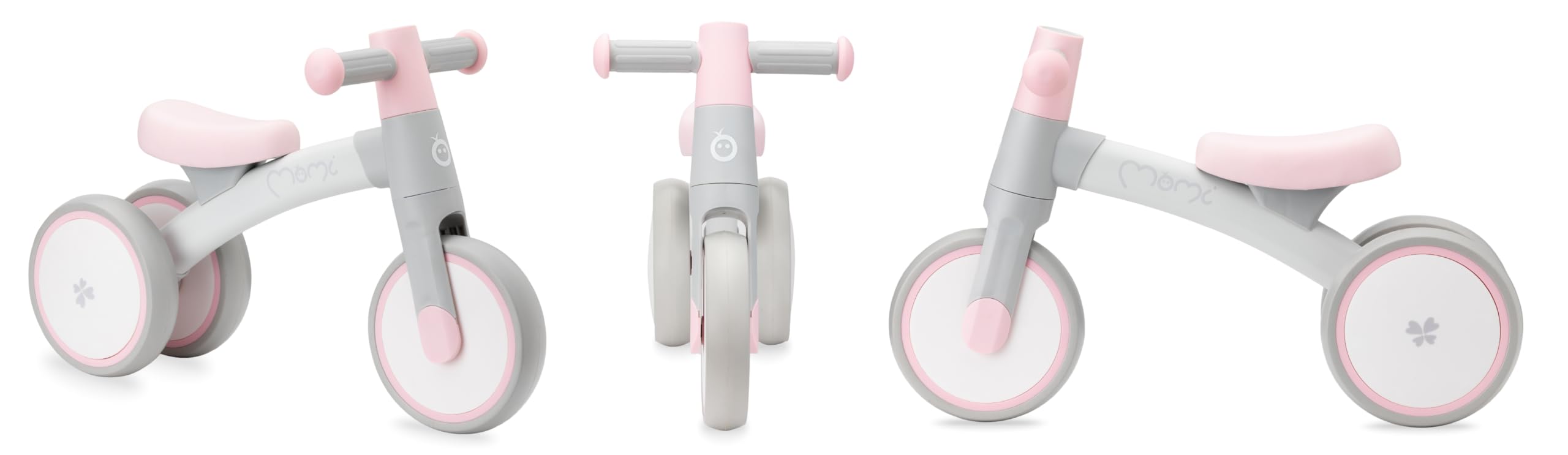 Triciclo senza pedali per bambini MoMi TEDI per bambine e bambini (peso massimo 25 kg), mini bicicletta senza pedali con ruote in plastica resistenti alla foratura, telaio in metallo leggero - 1,2 kg