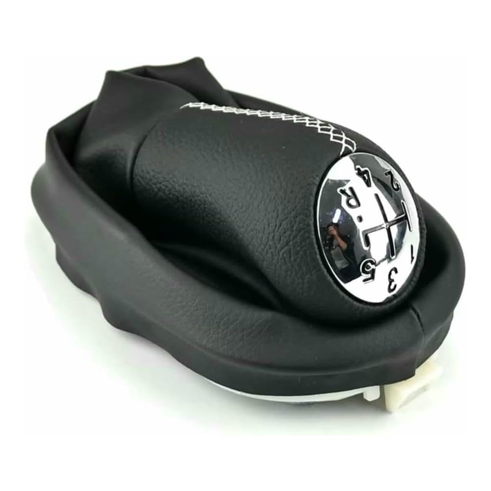 GZNBB Car Manual Gear Shift Knob Boot Cover Gaiter Lever Shifter Handle Stick, for Scenic II 2003-2006 for Clio III 2005-2009