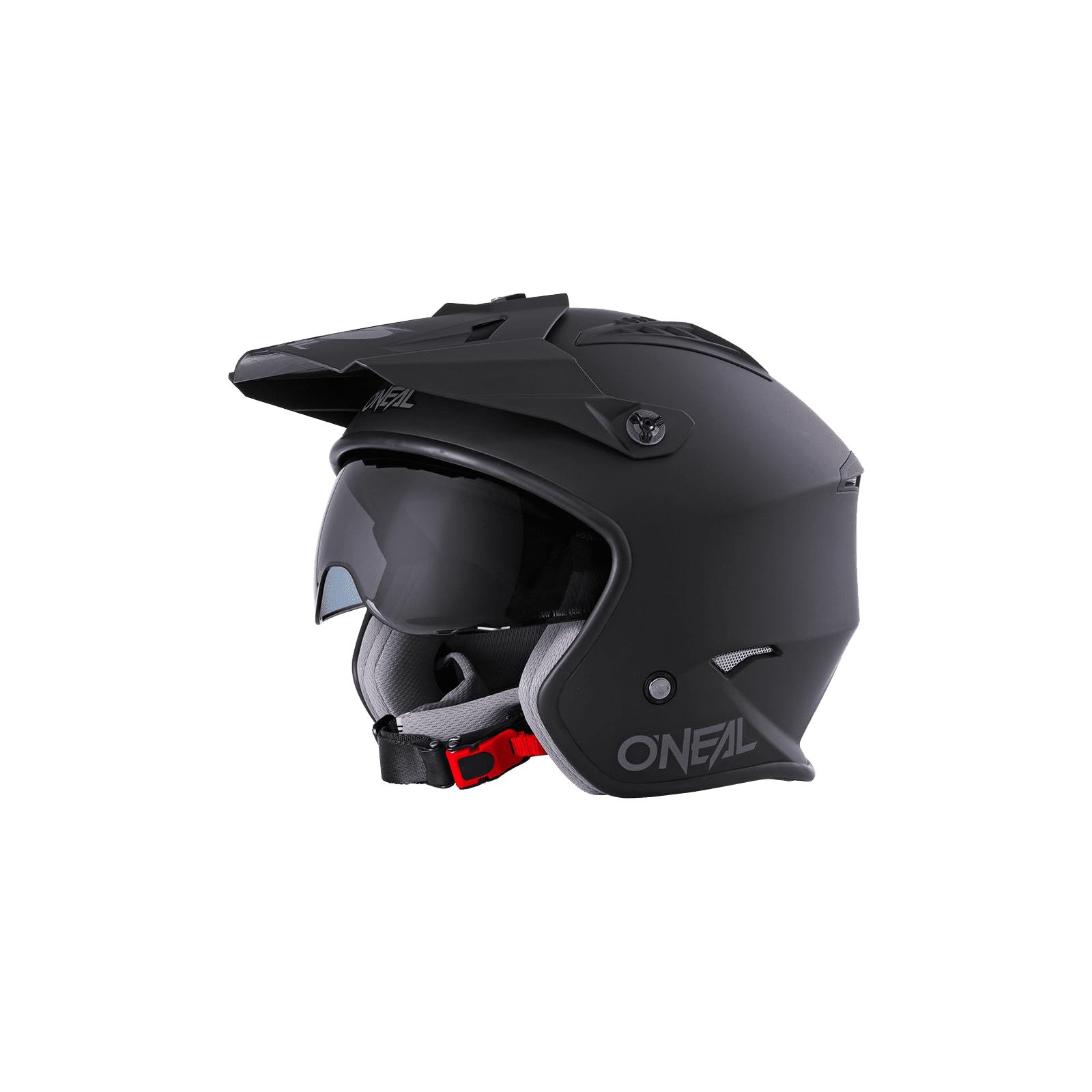 O'NEAL Enduro Adventure Street Motorhelm, DOT en ECE 22.05 veiligheidsnormen, ABS-schaal, geïntegreerde zonneklep, Challenger Helmet Exo V.22, volwassenen, zwart, neongeel, maat XS