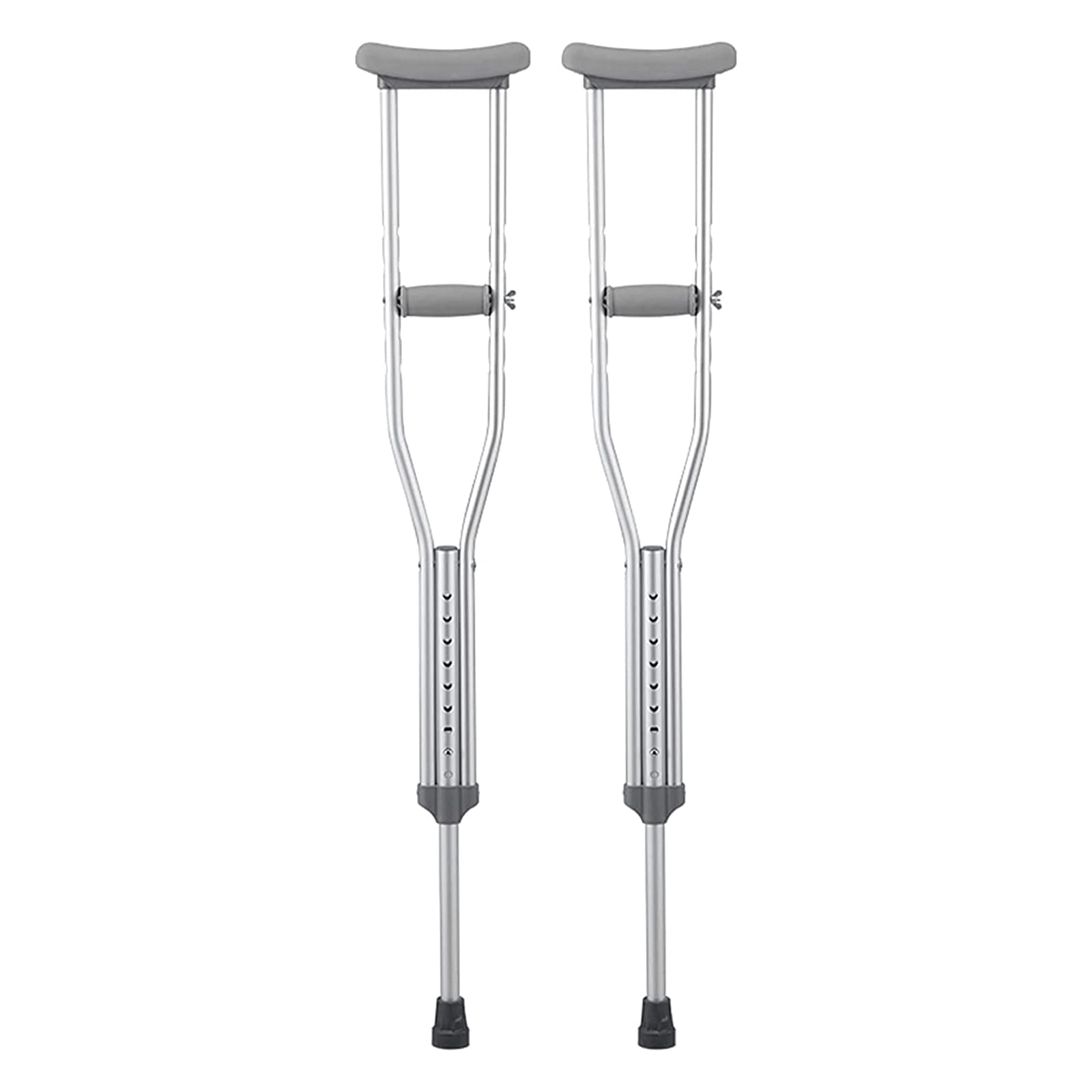 PAASHE Stampelle in Alluminio Leggero Altezza Regolabile Bastoni da Passeggio sotto Le ascelle Canne da Passeggio per Adulti mediche Portatili Canne comode