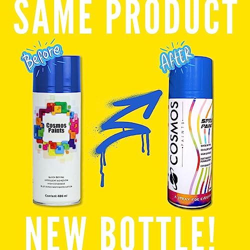 Image of Cosmos Paints Matt Black Grey Spray Paint - 400ml