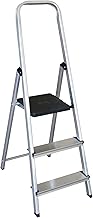 KTL - K-OFFICE Scissor Ladder (3 Steps, Aluminium, Silver)