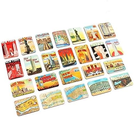 Refrigerator magnets set of 24 New York souvenirs magnetic fridge magnet home decoration accessories arts crafts