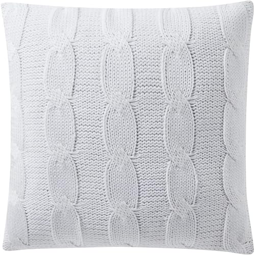 Indigo Ink Panther Cable Knit Pillow