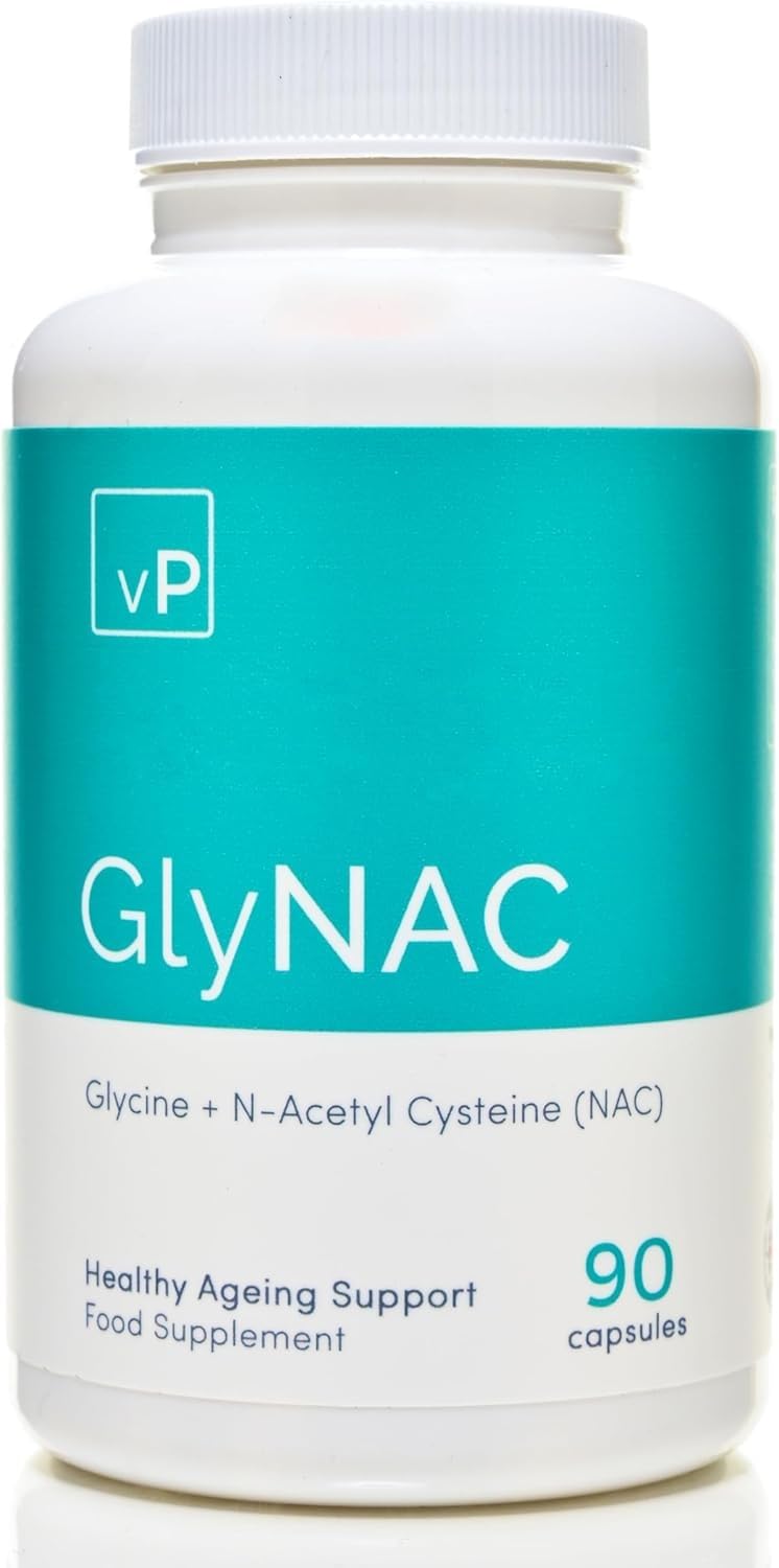 vP Vitality Pro GlyNAC Supplement 600mg x 90 Capsules - Third Party Tested - Glycine and NAC Supplement – 54 Grams