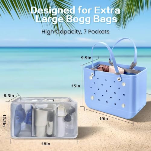 Image of XYFuuee Beach Bag Organizer Insert Divider for X Large Bogg Bag Accessories
